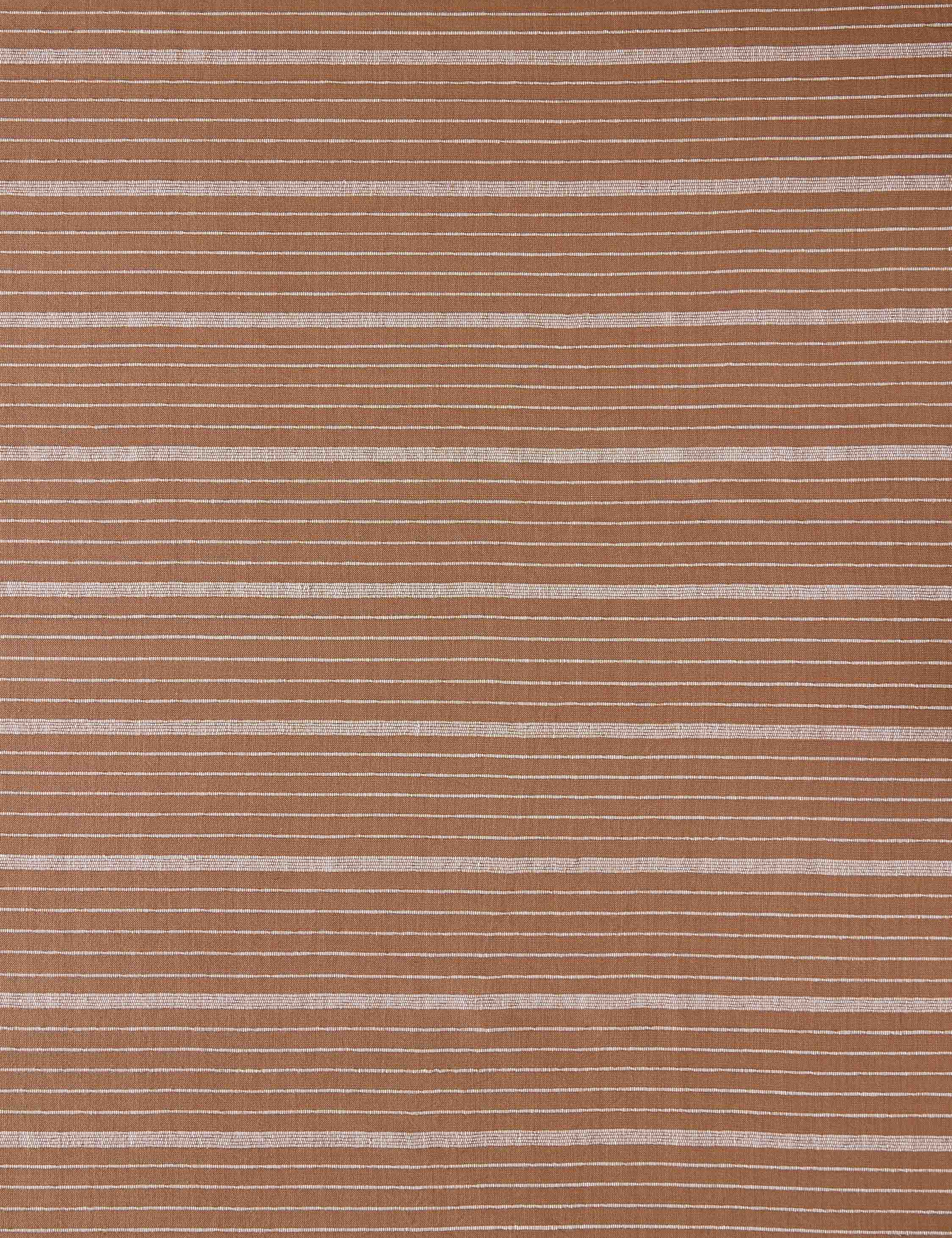 Kufri Cusco Stripe Fabric Swatch in Terracotta - Premium Upholstery & Home Decor Fabric Sample for Sofas, Curtains, and DIY Projects