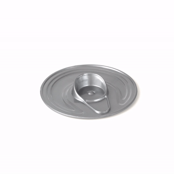 4 oz Round Silver Plastic Tin Can with Lid (2.5