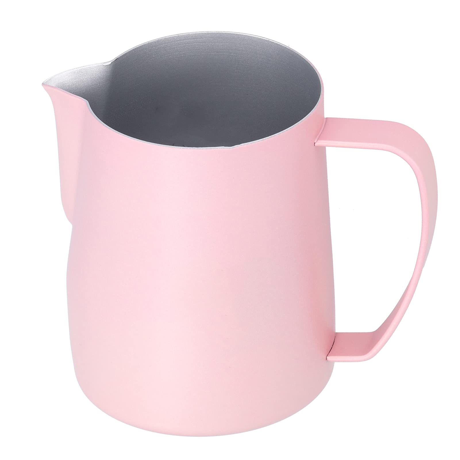 20.3oz Stainless Steel Milk Frothing Pitcher for Espresso, Cappuccino & Latte - Pink Barista Steamer Cup for Perfect Foam at Home or Coffee Shop