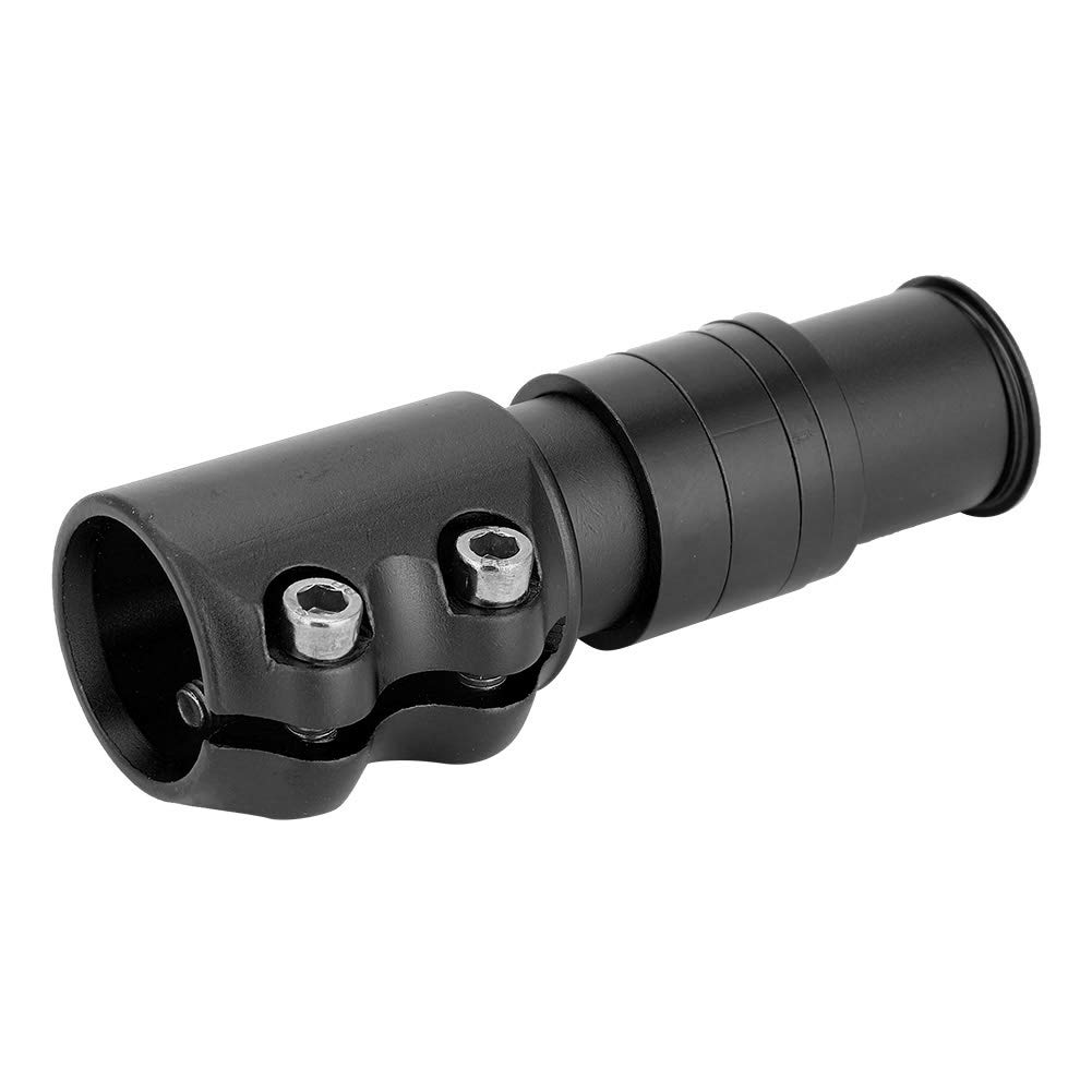 Hapivida 4.7in Aluminum Alloy Bike Stem Riser Handlebar Extender - Black - Compatible with Mountain Bikes & Road Bikes - Perfect for Commuting, Trail Riding & Cycling Adventures