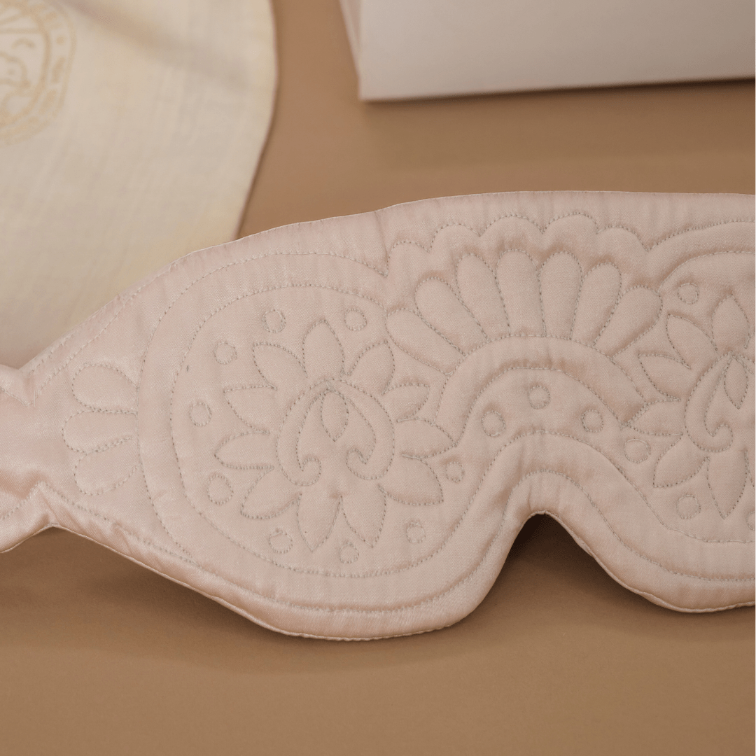 Luxury Sultana Silk Satin Sleep Mask for Women & Men - Soft Blackout Eye Mask for Travel, Meditation & Deep Sleep - 100% Mulberry Silk Eye Cover for Night & Nap