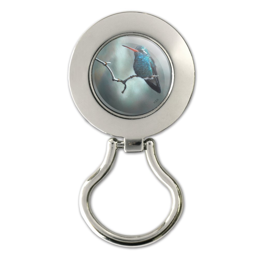 Broad-Billed Hummingbird Magnetic Eyeglass Holder - Vintage Bird Design Metal ID Badge Clip for Nurses, Teachers, Office Workers - Perfect for Work, Conferences & Everyday Use