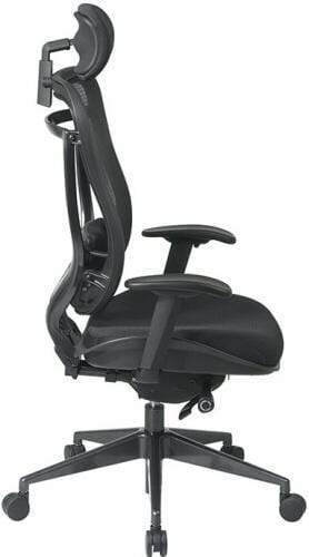 Ergonomic Space Seating Air Grid® High Back Mesh Office Chair with Lumbar Support - Adjustable Swivel Task Chair for Home & Office Workspaces - Perfect for Long Hours of Computer Work, Gaming, and Conference Rooms