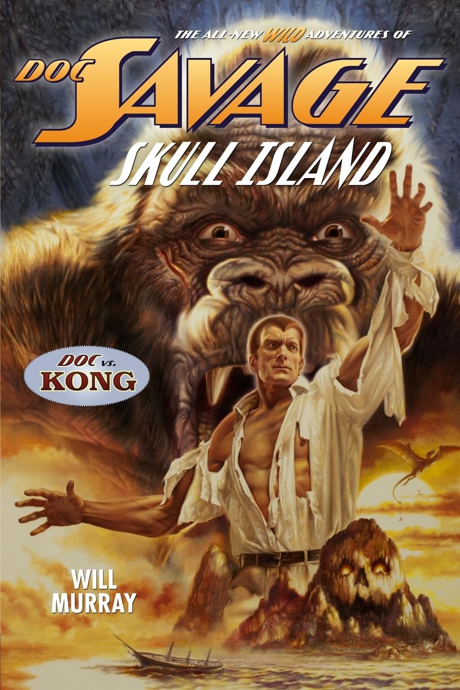 Doc Savage: Skull Island - The Wild Adventures of Doc Savage Book | Action-Packed Pulp Fiction Novel | Perfect for Adventure Lovers & Vintage Book Collectors | Great for Reading, Gifts & Display