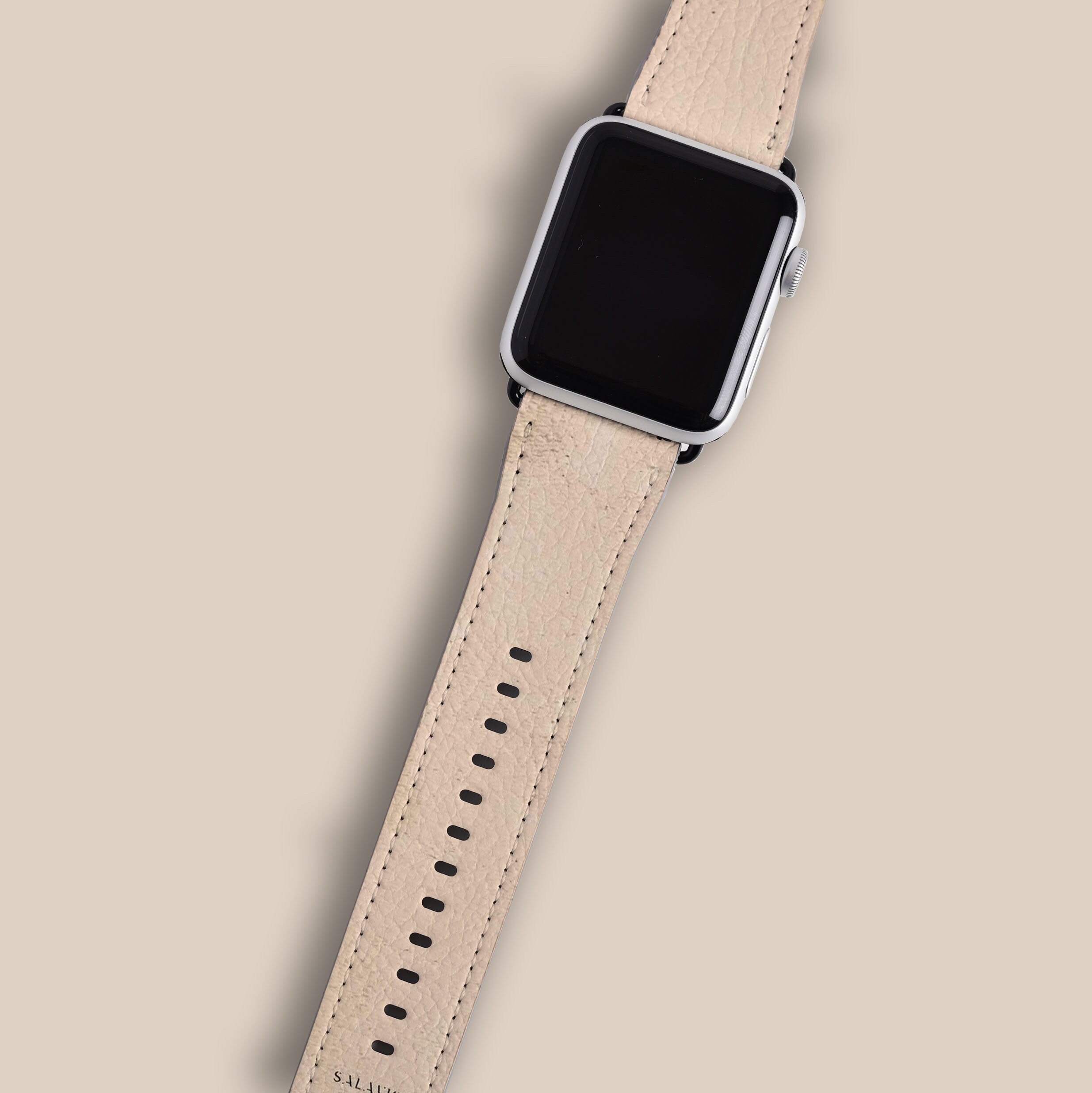 Rose Beige Clay Apple Watch Band - Soft Silicone Replacement Strap for Apple Watch Series 9/8/7/6/SE/5/4/3/2/1 - Perfect for Workouts, Running & Everyday Wear