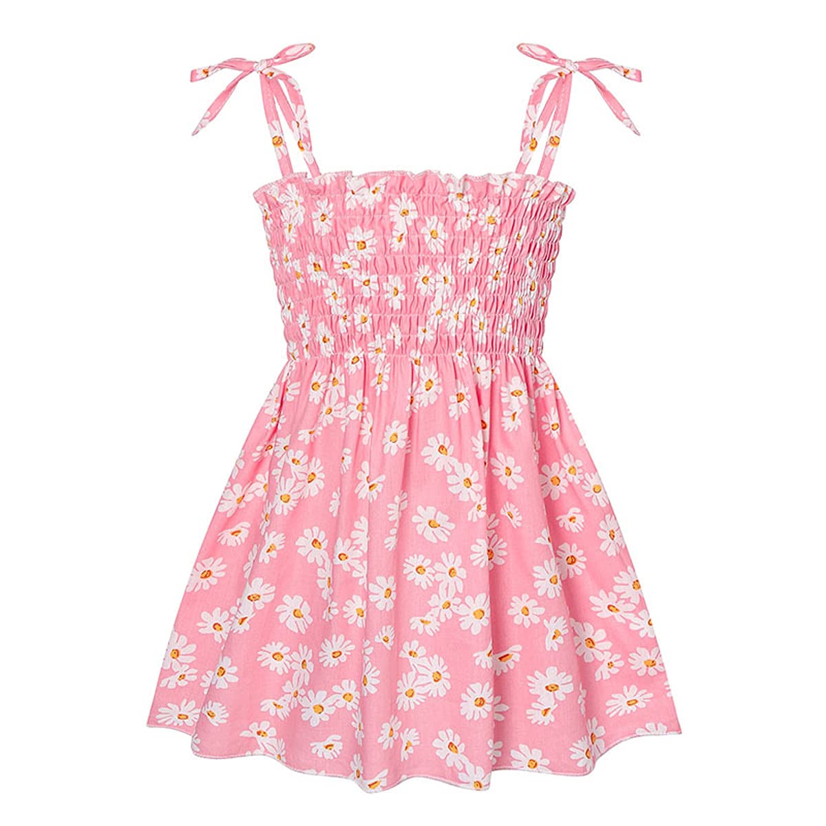 Toddler Baby Girl Dresses - Sleeveless Spaghetti Straps Floral Princess Sundress for Summer | Perfect for Beach, Party & Outdoor Play