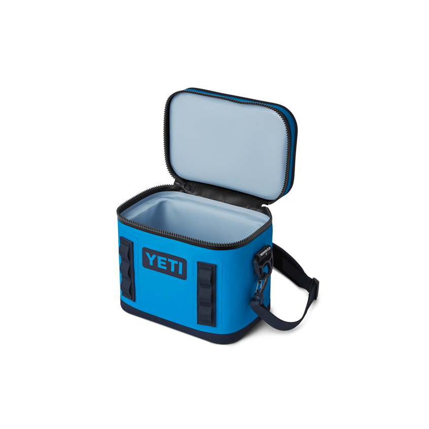 Hopper Flip 8 Soft Cooler - Insulated Lunch Bag for Work, Picnics & Beach | Big Wave Blue/Navy | Leakproof & Lightweight Cooler for Drinks & Food | Perfect for Camping, Tailgating & Outdoor Adventures