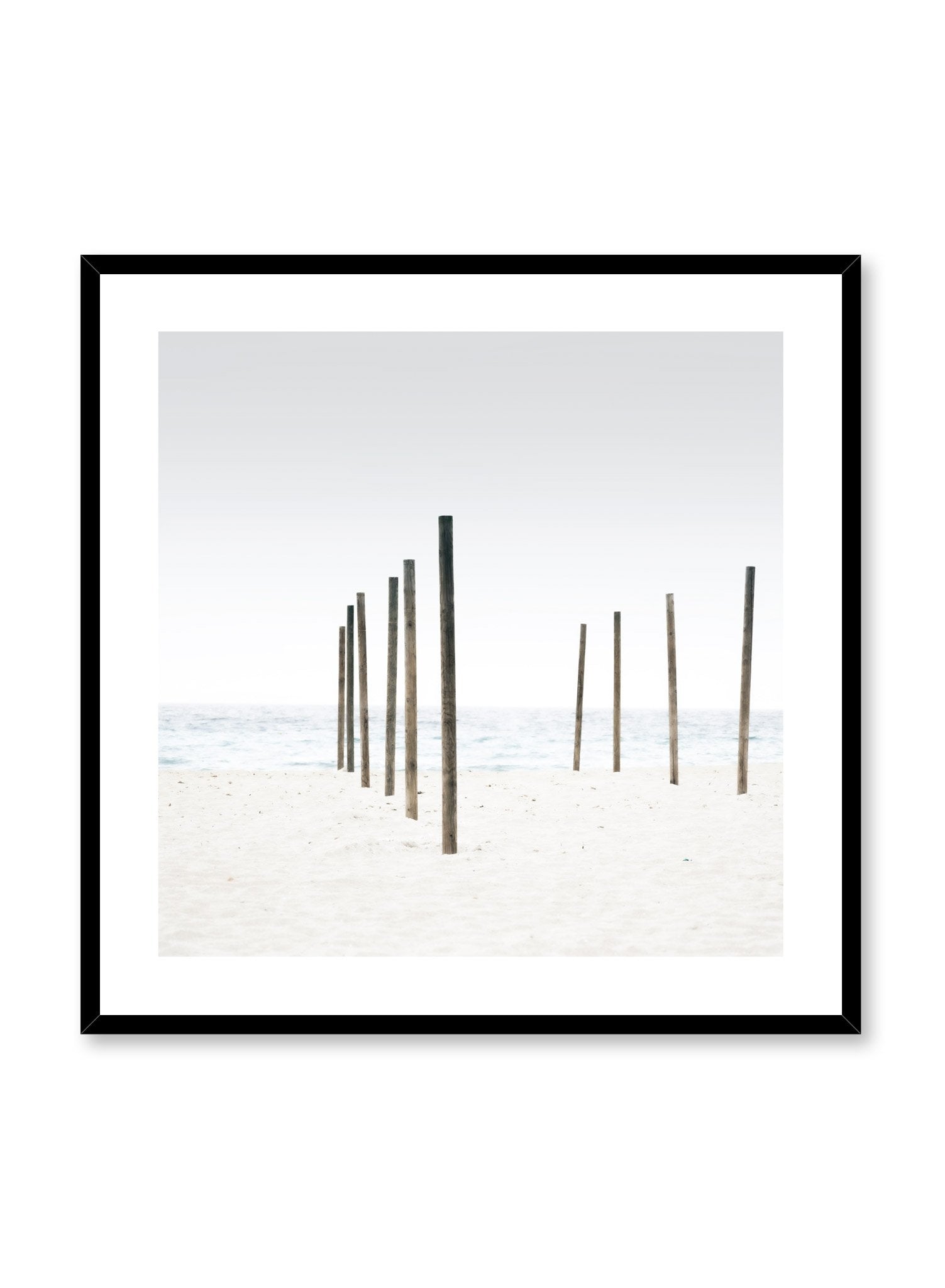 Sandy Beach Wall Art Poster - Coastal Decor for Living Room, Bedroom, or Office - Perfect Beach House Decor & Ocean Themed Gift