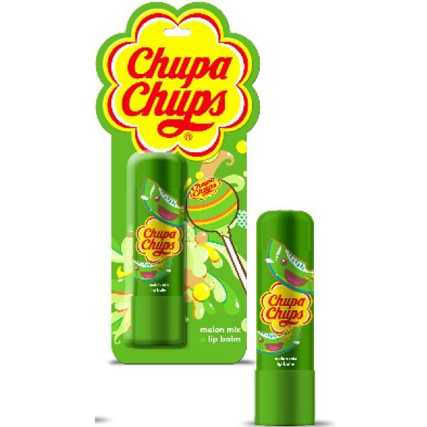Chupa Chups Watermelon Flavored Lip Balm - Moisturizing & Long-Lasting Lip Care for Dry Lips - Perfect for School, Work, and Outdoor Activities