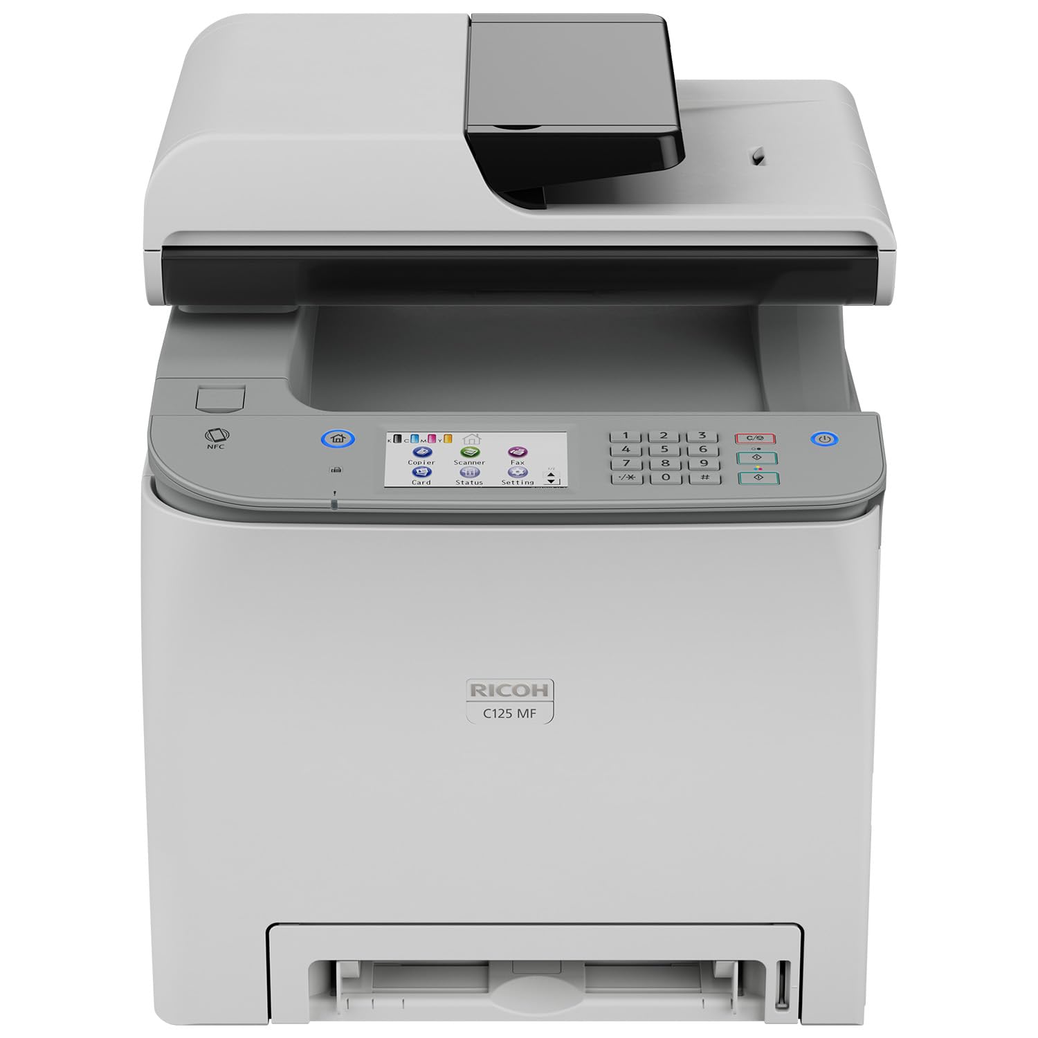 RICOH C125 MF Color Laser All-in-One Printer | 26ppm Fast Printing | Wireless Multifunction Copier Scanner Fax Machine | Secure WiFi, AirPrint, Touchscreen | Duplex & Ethernet Connectivity | Ideal for Home Office & Small Business Printing