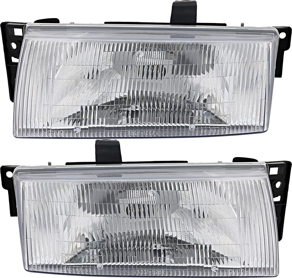 Mercury Tracer Headlights Replacement Set - Halogen Lamps for Driver & Passenger Side (1991-1996) | Perfect for Night Driving & Auto Restoration Projects
