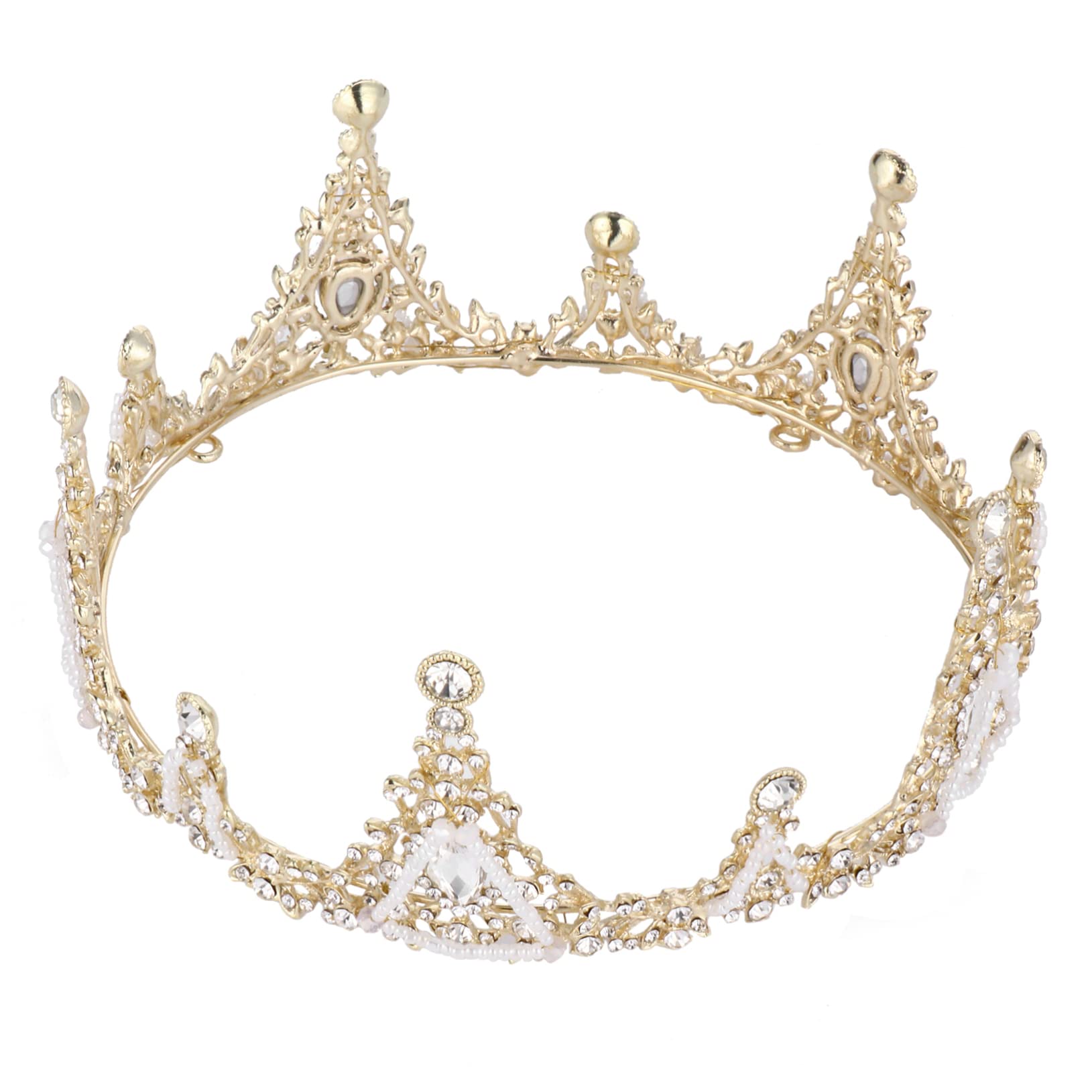 FOMIYES Rhinestone Wedding Tiara for Women - Elegant Bridal Crown Headband with Crystal Alloy, Perfect for Brides, Birthday, Pageant & Princess Parties