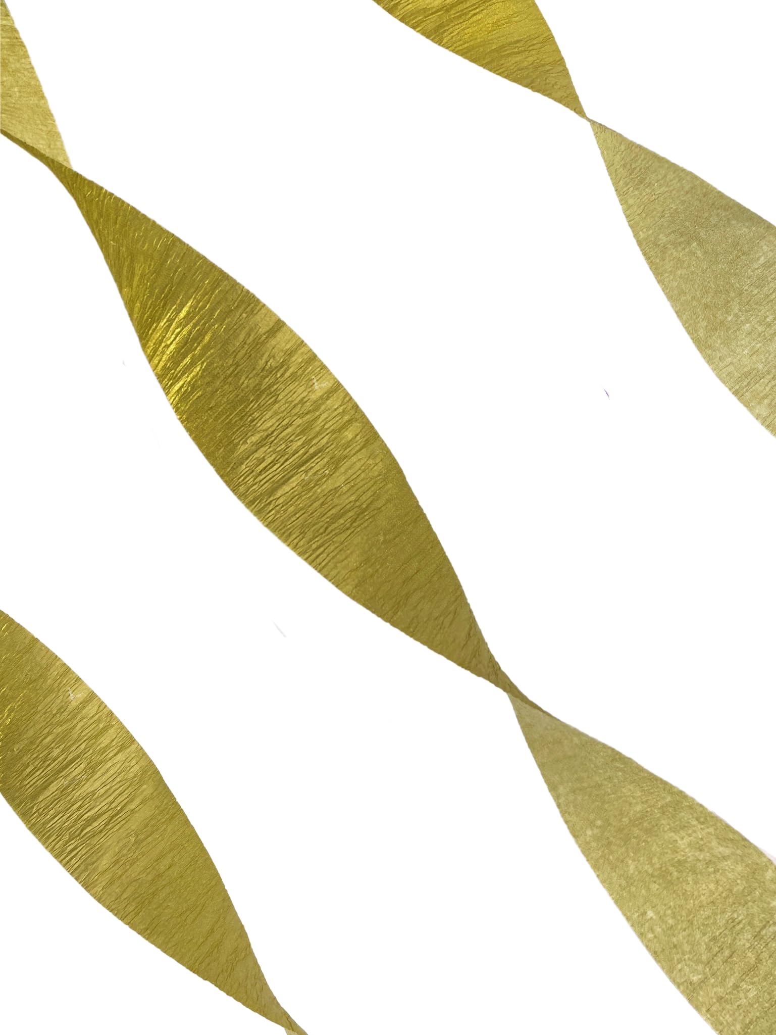4 Rolls Metallic Gold Crepe Paper Streamers - 280 ft Total - Made in USA - Perfect for Party Decorations, Birthday Celebrations & DIY Crafts