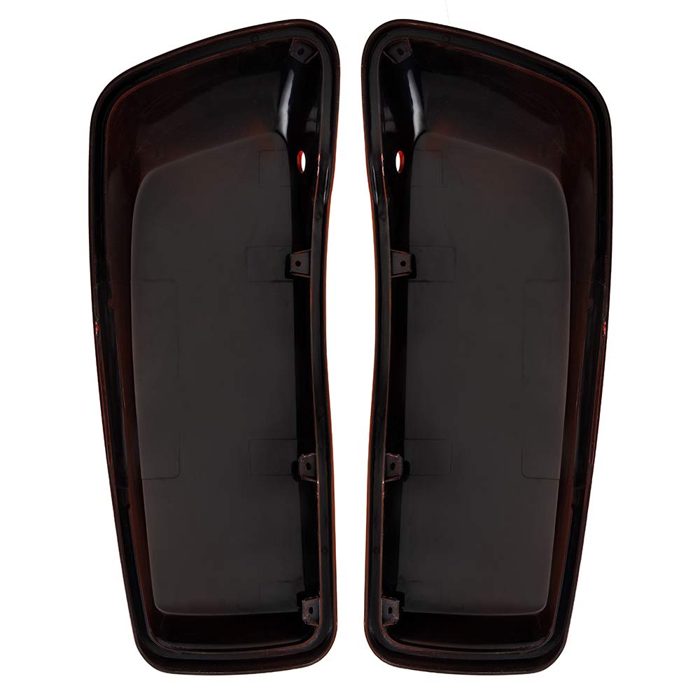 **Moto Onfire Saddlebag Regular Lids for Harley Touring Street Glide Hard Saddlebags (2014-2020) - Extended Bags in Laguna Orange - Perfect for Long Rides & Motorcycle Storage**