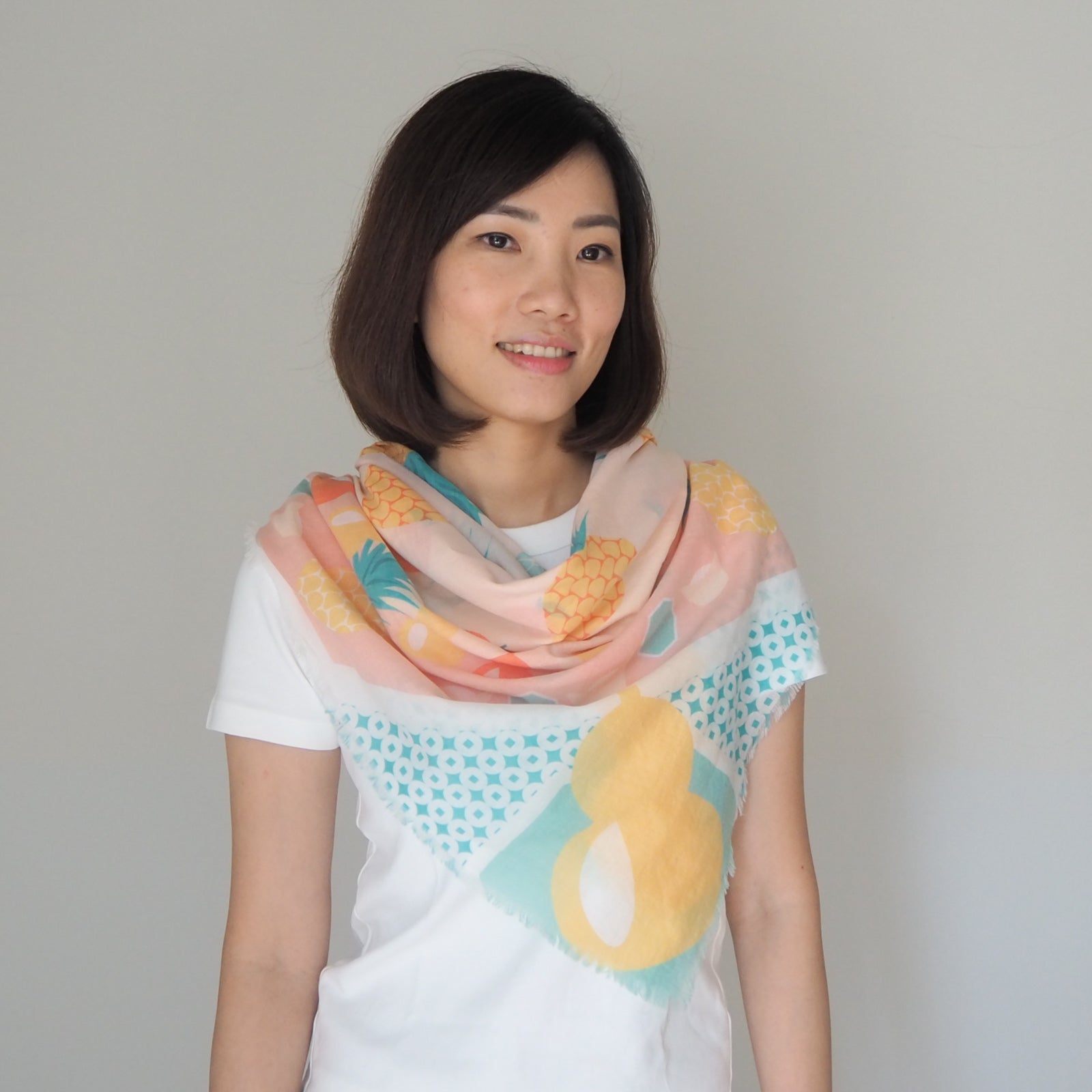 Lucky Cotton Scarf for Women - Soft & Stylish Winter Fashion Accessory - Perfect for Cold Weather, Office Wear & Holiday Gifts