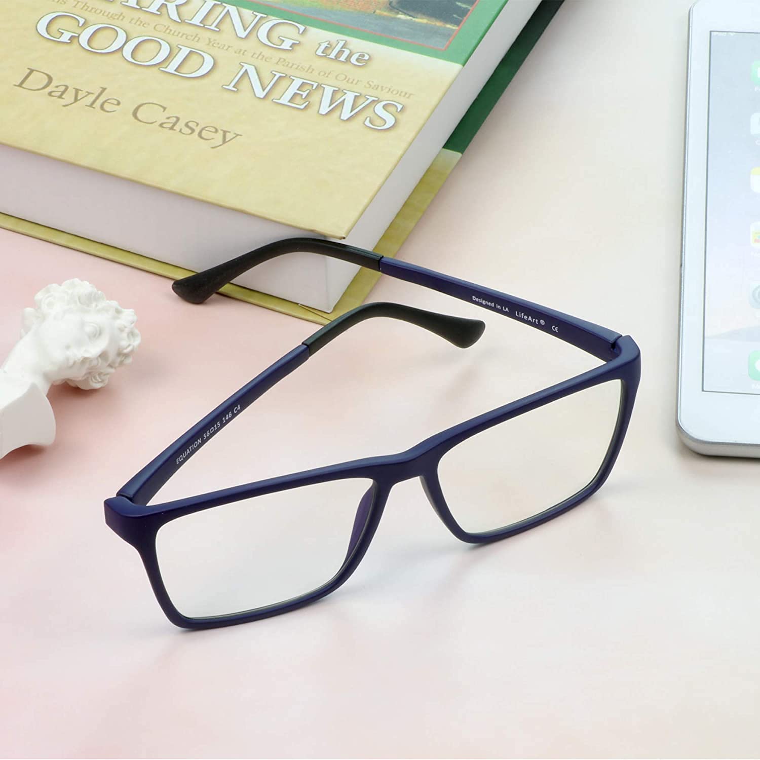 Anti Eyestrain Reading Glasses for Computer & Gaming - Blue Light Blocking Glasses for Men & Women - Reduce Glare for TV, Office & Digital Screen Use