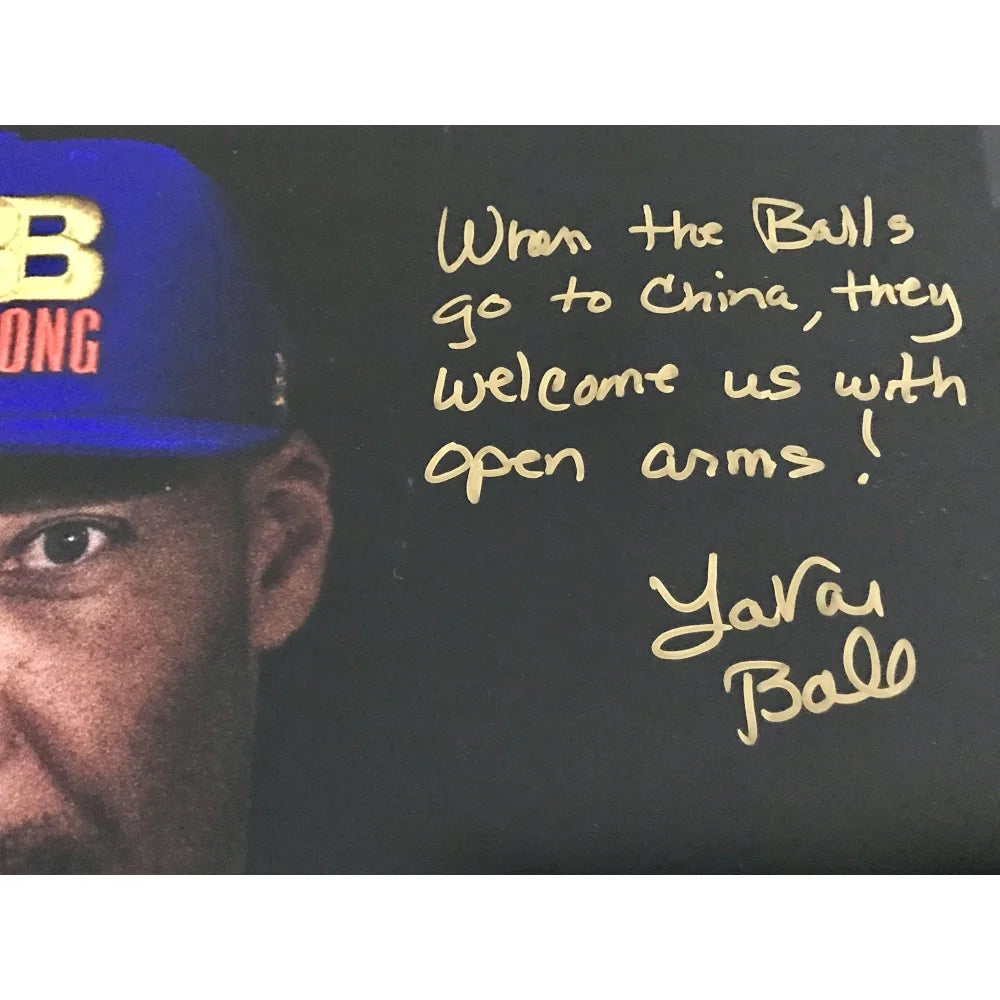 Lavar Ball Hand Signed 16x20 Photo with Inscription #D/65 COA Autograph - Authentic Collectible Basketball Memorabilia for Fans & Sports Enthusiasts