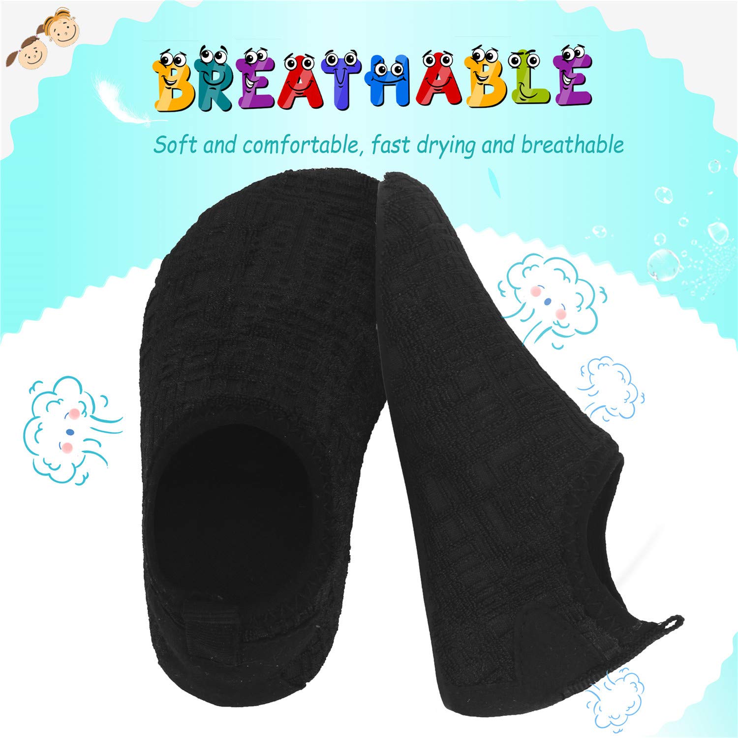 Storeofbaby Quick Dry Baby Water Shoes for Boys & Girls - Barefoot Aqua Socks for Swim, Beach, Pool & Outdoor Adventures