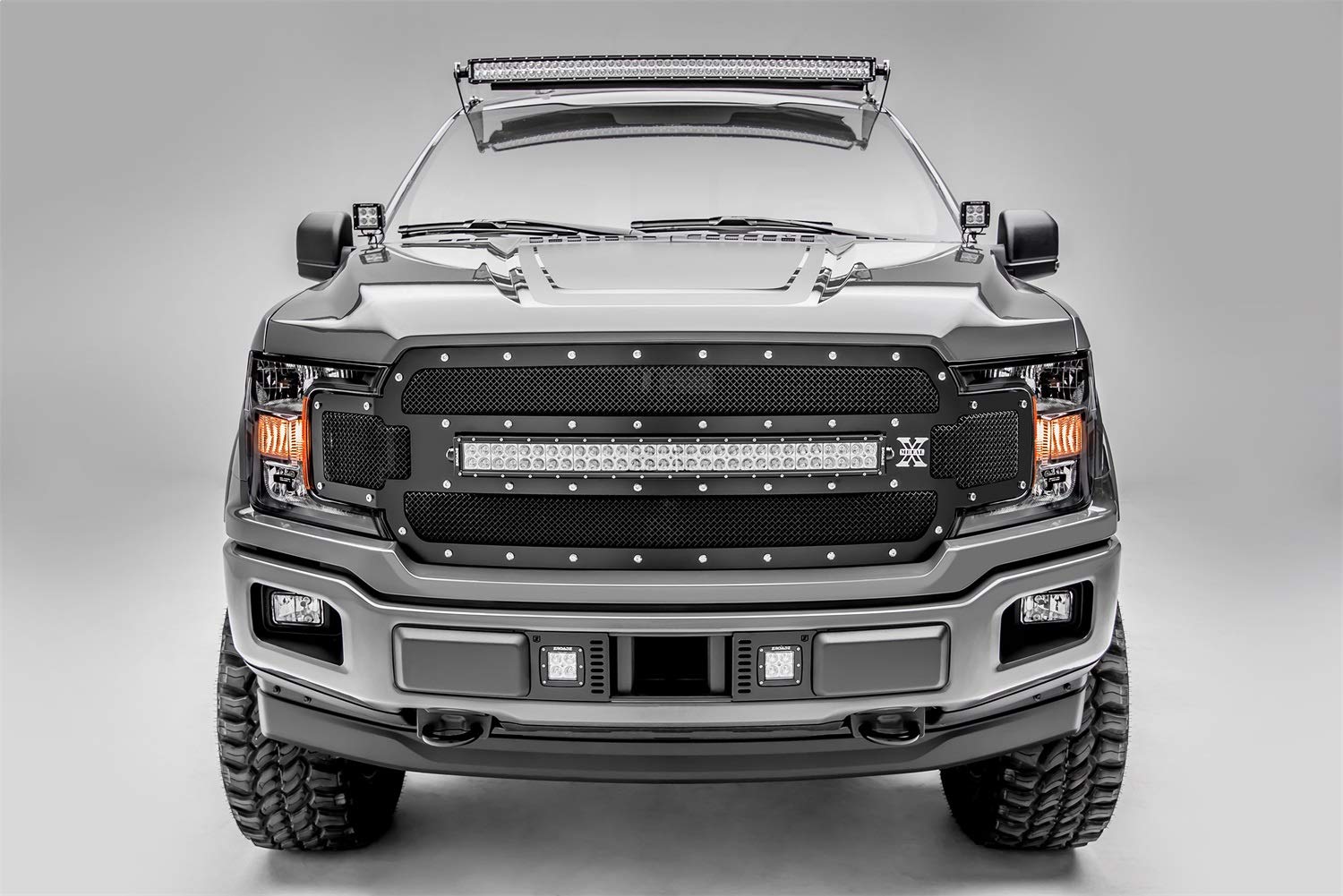 Ford F-150 2015-2020 Front Roof LED Light Bar Mounting Bracket - Fits 52 Inch Curved LED Bars (Light Bar Not Included) - Heavy Duty Off-Road Truck Accessory for Night Driving & Outdoor Adventures - PN #Z335162