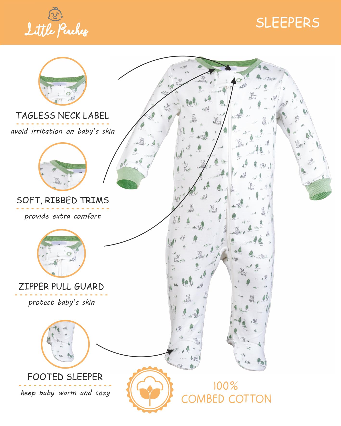 Newborn Baby Clothes Gift Set for Girls & Boys 0-3 Months - Soft Cotton Layette with Hat, Mittens & Socks | Perfect for Hospital, Photo Shoots & First Outfits