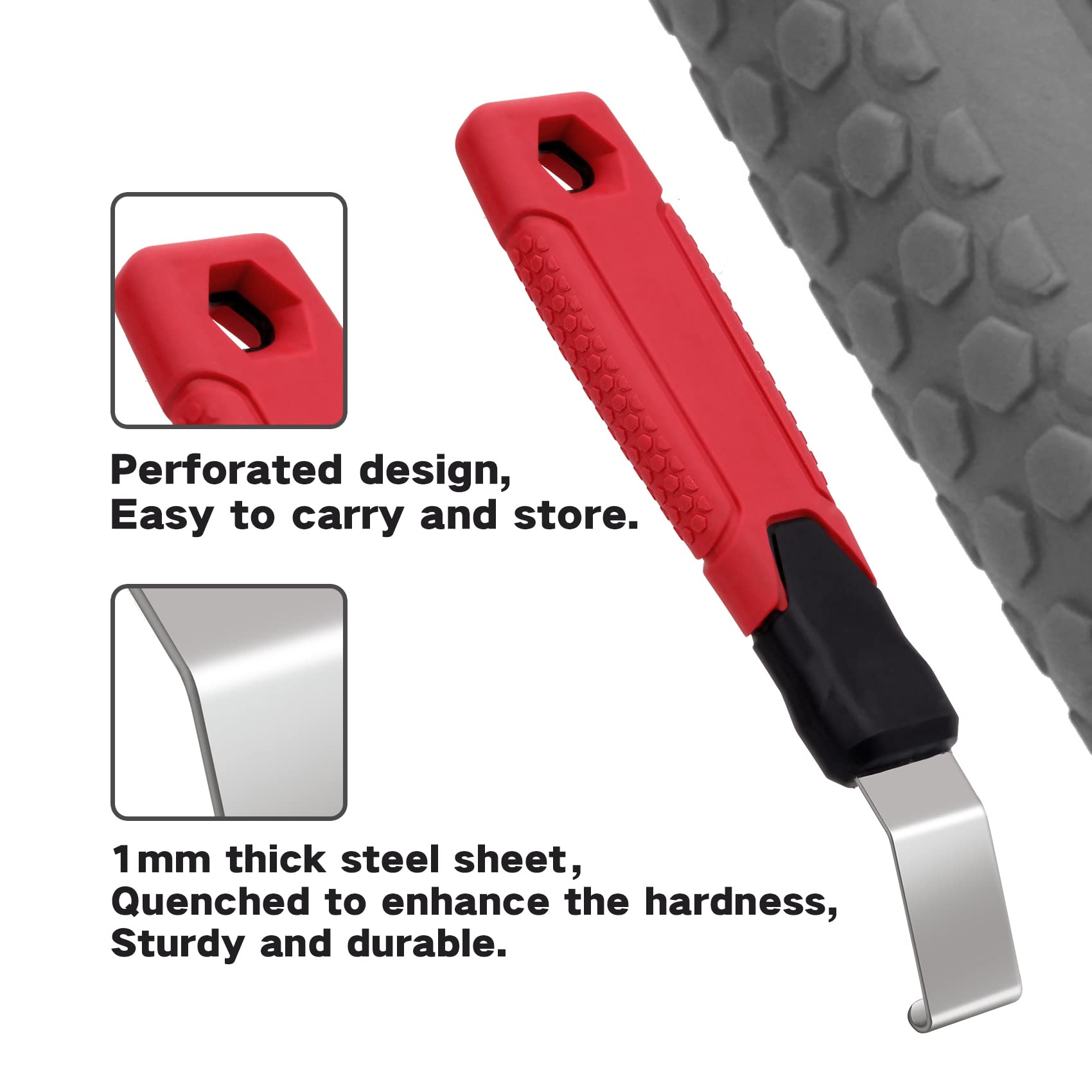 Steel Blade Vinyl Siding Removal Tool with Extra Long Non-Slip Grip Handle - Safe Installation & Removal Without Damaging Siding (2 Pack) - Perfect for Home Renovation & DIY Siding Projects