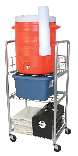 Portable Gym Water Cooler Cart - Heavy Duty Rolling Hydration Station for Fitness Centers, Home Gyms & Sports Events - No Cooler Included