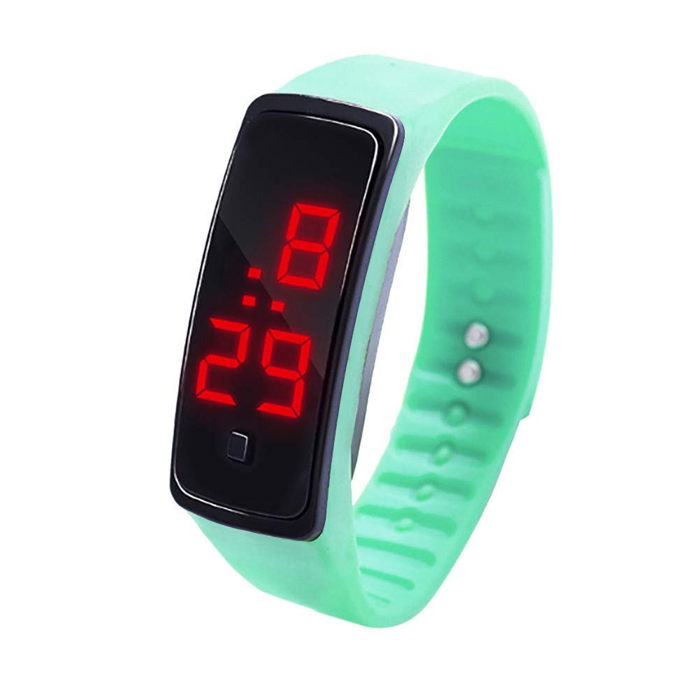 Waterproof Digital LED Sports Watch for Kids & Students - Silicone Strap, Stopwatch, Alarm - Perfect for Running, Swimming & Outdoor Activities