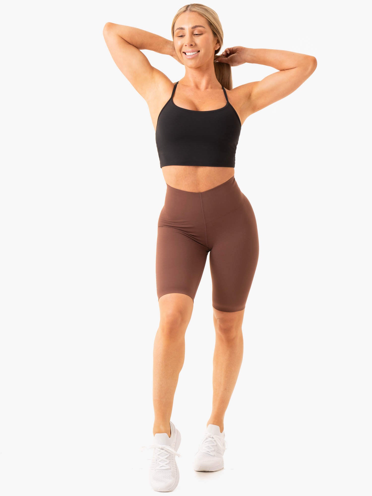 High-Performance Extend Compression Bike Shorts for Men & Women - Chocolate Brown - Ideal for Cycling, Running & Workouts