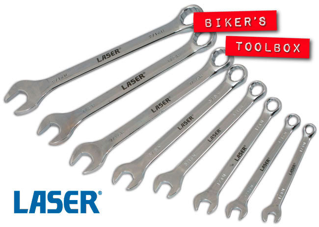 8-Piece Whitworth Combination Spanner Set - High-Quality Metric Wrench Kit for Automotive & Machinery Repair | Perfect for DIY, Garage, and Professional Mechanics