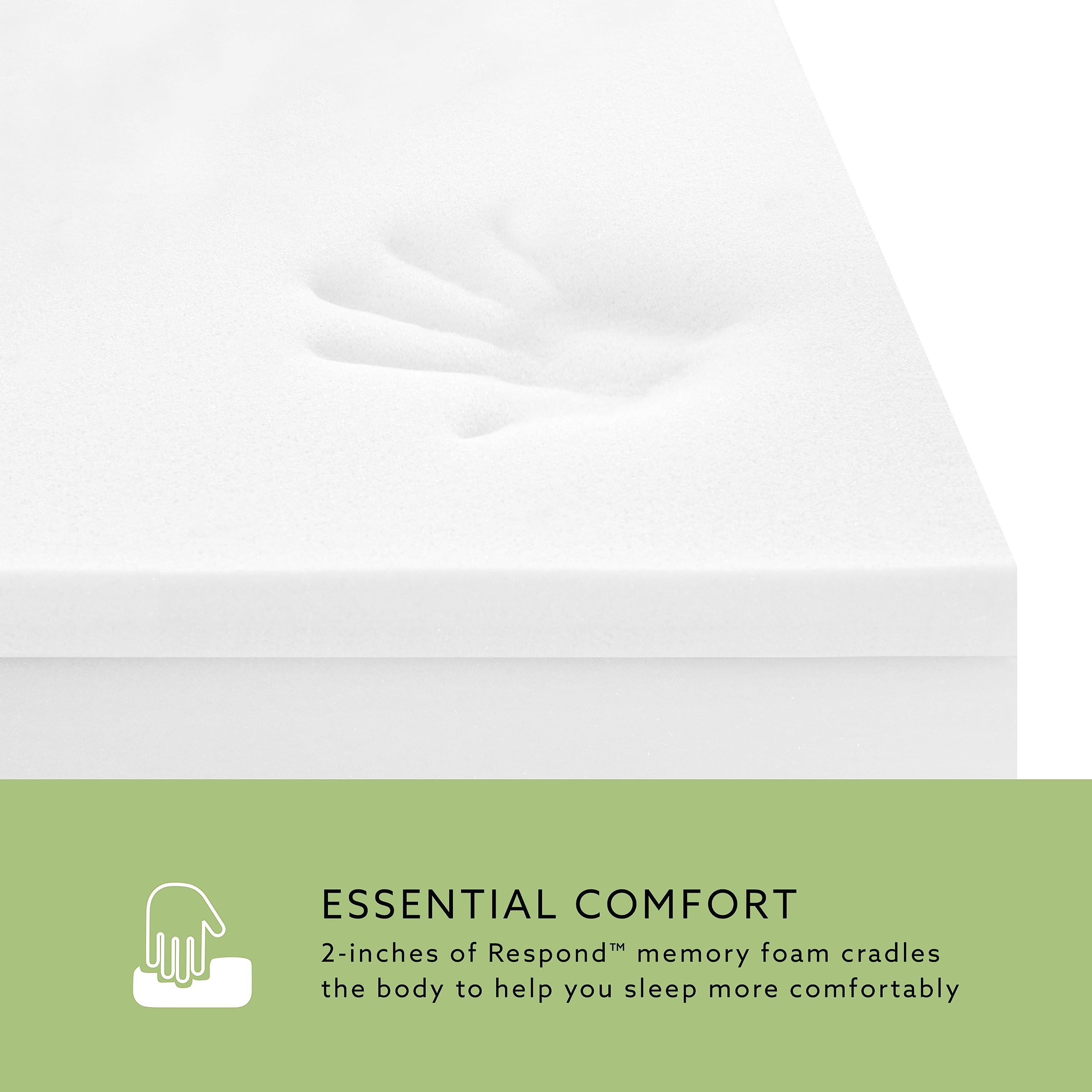 BioPEDIC 2-Inch King Size Memory Foam Mattress Topper - Medium Plush, CertiPUR-US Certified, Cooling & Pressure Relief - Perfect for Back Pain, Hot Sleepers & Guest Beds (80