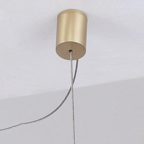 Modern Wavy Metal LED Pendant Light - Sleek Ceiling Fixture for Dining Room, Kitchen Island & Living Room Lighting