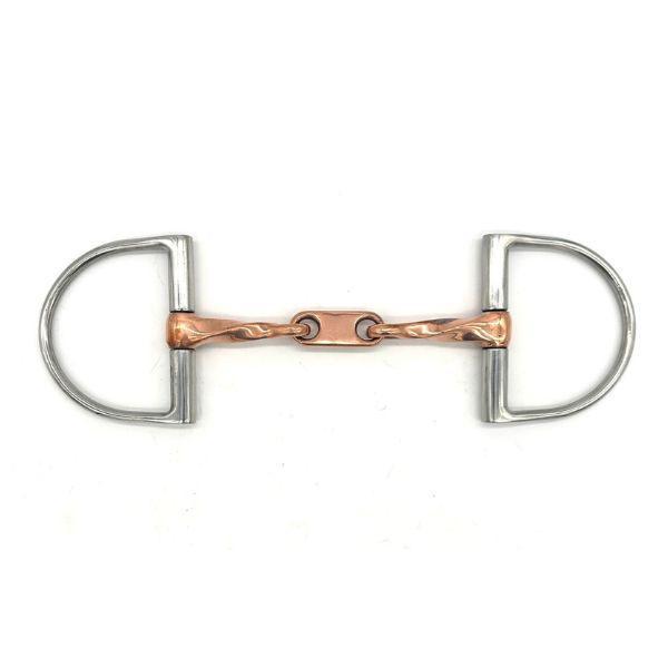 Jake Adams Copper Twisted Dr. Bristol Dee Bit - High-Quality Horse Training Bit for Western Riding & Dressage | Perfect for Professional Trainers & Equestrian Competitions