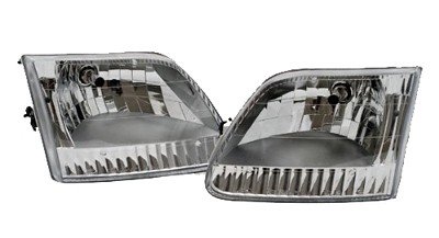 Monaco Knight 2004-2007 RV Motorhome Replacement Headlights - Left & Right Front Pair for Improved Night Driving Safety