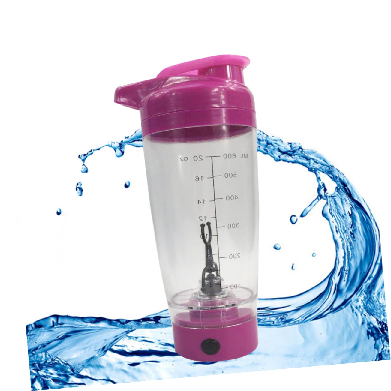 HOMSFOU 2-Pack Electric Smoothie Blender Bottle - Portable Mixing Cup with Tornado Stirring Technology for Protein Shakes, Juices & Fitness Drinks - Perfect for Gym, Travel & On-the-Go Nutrition