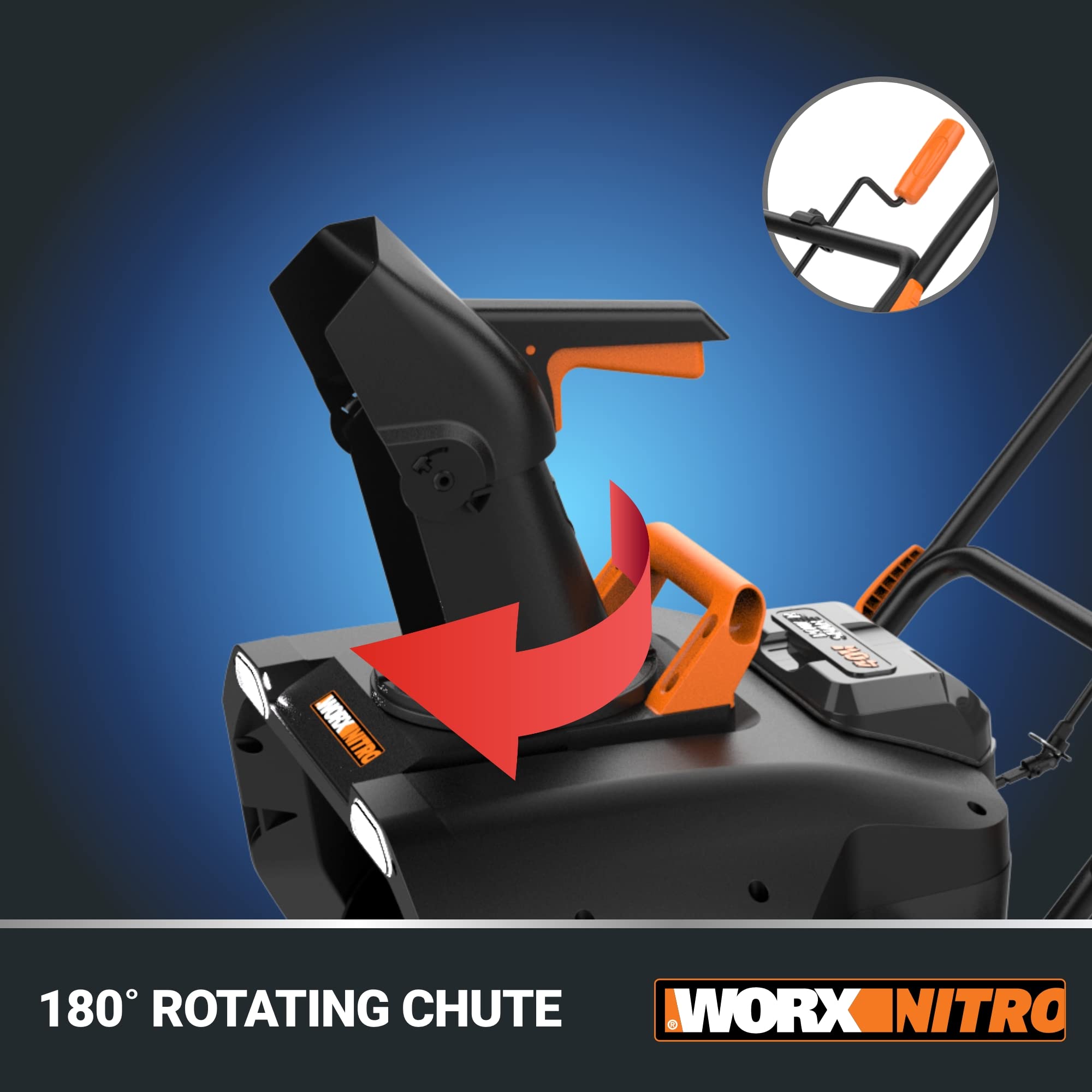 Worx WG471 40V 20-Inch Cordless Snow Blower with Brushless Motor & Power Share Technology - Includes Battery & Charger - Perfect for Driveways, Sidewalks & Home Snow Removal