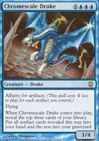 Magic: The Gathering - Chromescale Drake - Darksteel Foil Card | Collectible Trading Card Game for MTG Players - Perfect for Deck Building and Competitive Play