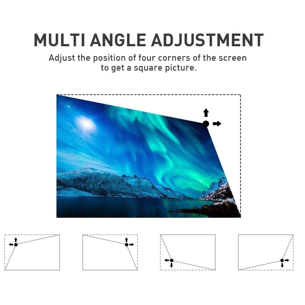 P09 II DLP Portable Mini Projector - Android 9.0, 4K Support, Auto Keystone, WiFi & Bluetooth - Home Theater, Outdoor Movie Nights, Business Presentations, Classroom Teaching