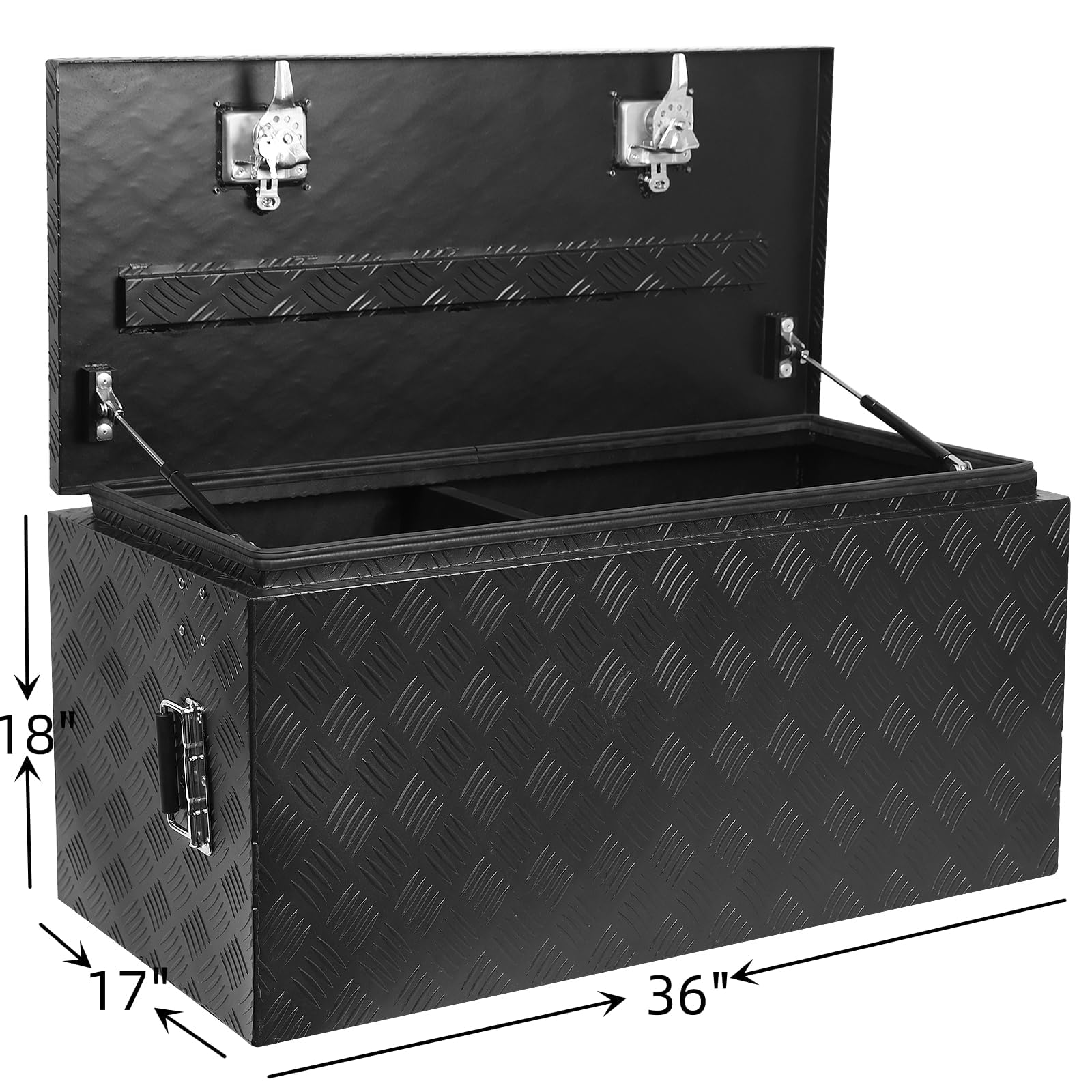 GARVEE 36 Inch Aluminum Diamond Plate Truck Tool Box for Pickup Trucks & Trailers - Heavy Duty Storage for Tools, Equipment & Gear (Perfect for Construction, Farming & Off-Road Adventures)