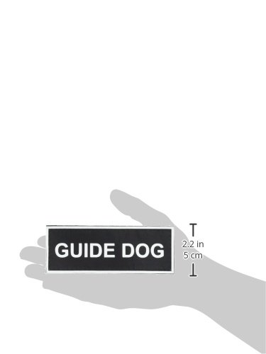 Dean & Tyler Large Nylon Velcro Patches for Guide Dogs - Durable Hook and Loop Badges for Service Animals, Training & Pet Identification
