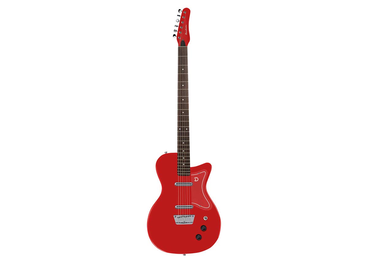 Danelectro Baritone Electric Guitar - 6-String, Red Finish | Perfect for Rock, Blues & Studio Recording