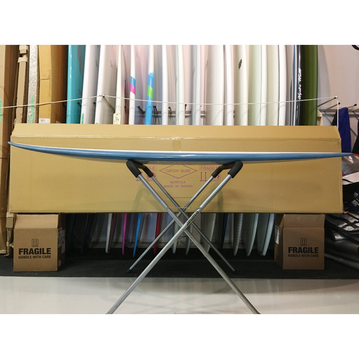 Harley Ingleby Moe 7'4 Surfboard - Blue FCS2 5-Fin Setup for Performance Surfing | Perfect for Small to Medium Waves, Beach Cruising & Surf Lessons