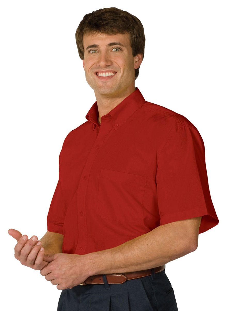 Edwards Garment Men's Big & Tall Wrinkle-Resistant Poplin Dress Shirt - Perfect for Office, Business Casual & Formal Occasions
