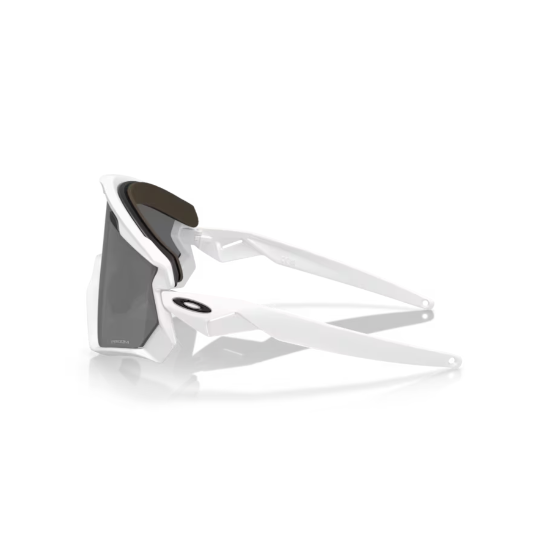 Oakley Wind Jacket 2.0 - Matte White with Prizm Black Lens - Model 0OO9418 941830 - Lightweight Windproof Cycling & Running Sunglasses for Outdoor Sports