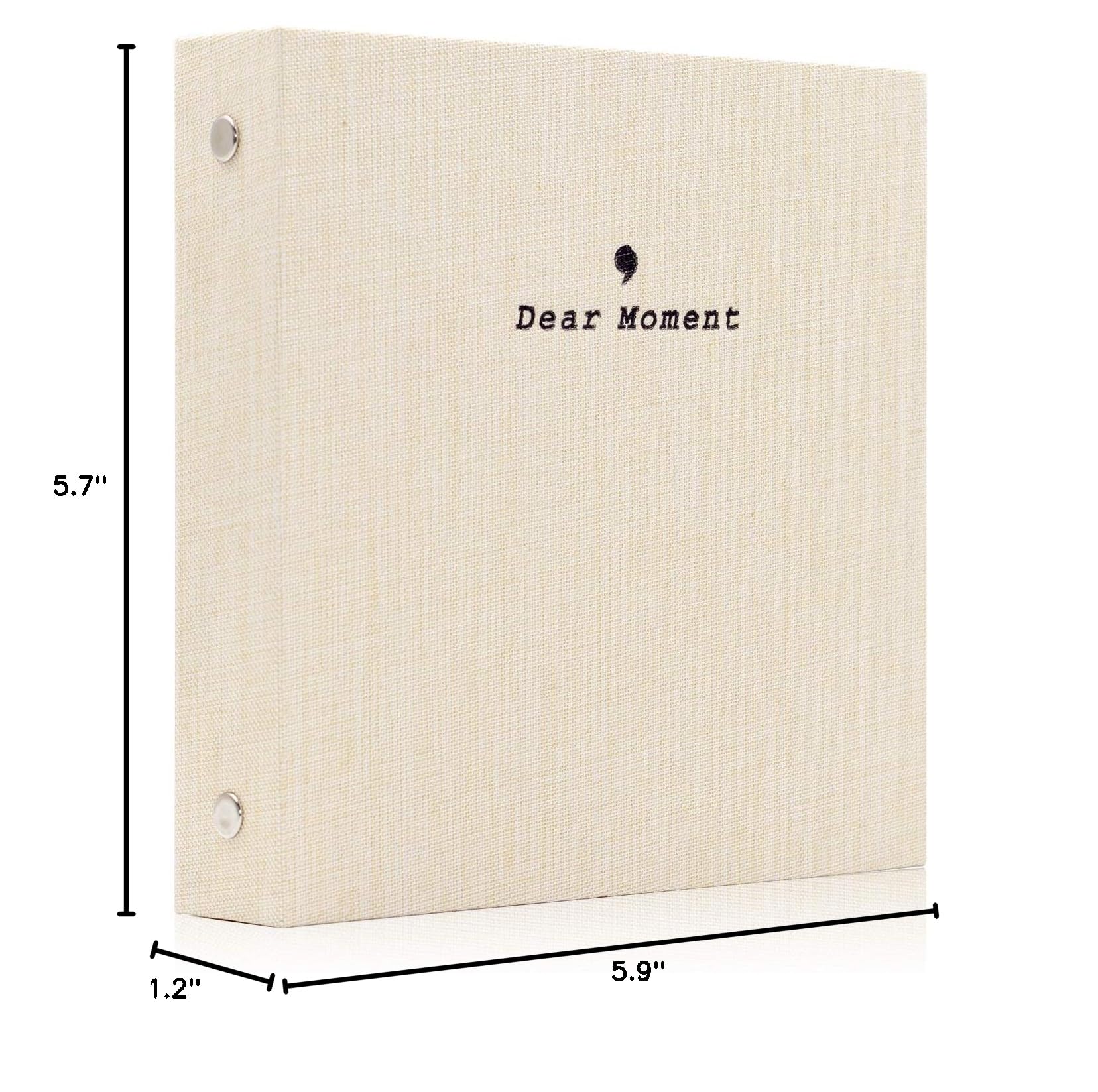 Ablus 100-Pocket Mini Photo Album - Compatible with Fujifilm Instax Mini 9/8/90/25, Polaroid Snap PIC-300 & Kodak Mini 3-Inch Film (Beige) | Perfect for Travel Memories, Baby Photos & Wedding Keepsakes