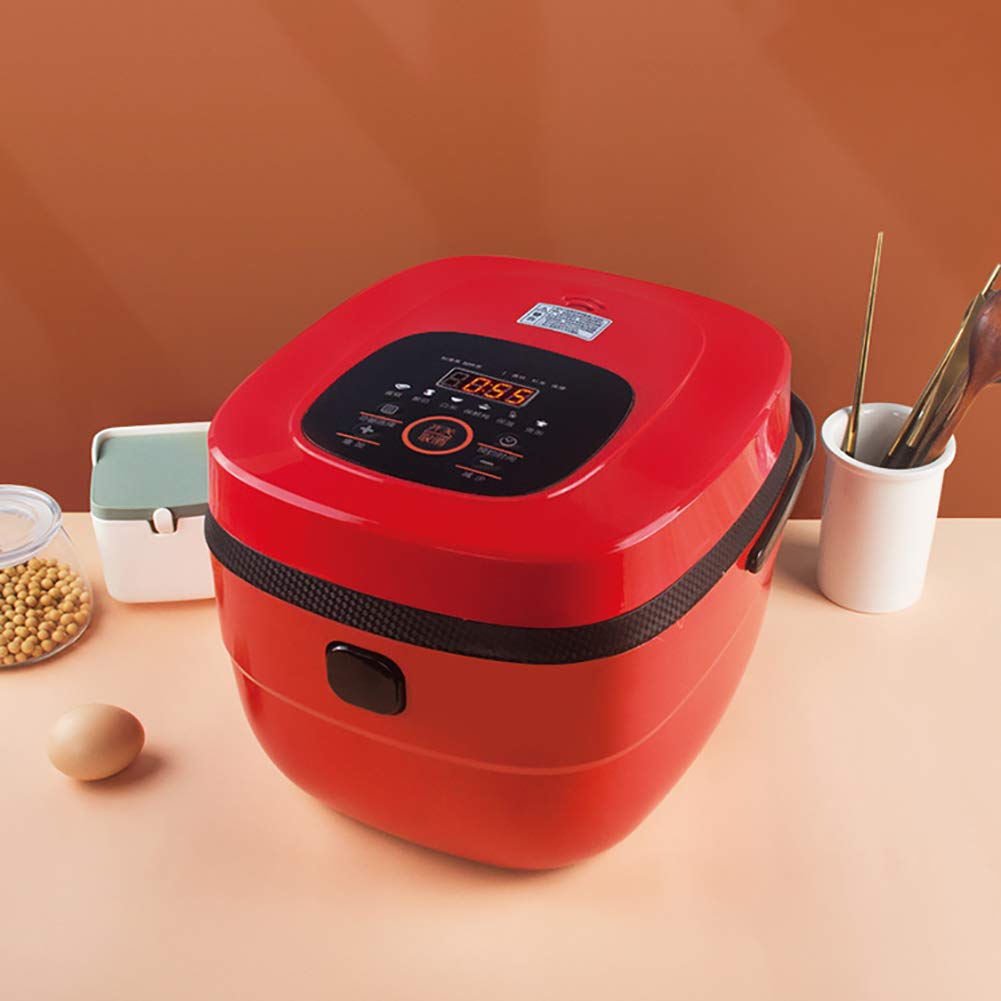 XINX 5L Multi-Functional Rice Cooker & Steamer - 8 Cooking Programs, Premium Inner Pot, Timer & Keep Warm Function - Perfect for Families Up to 8 People (Red) - Ideal for Home Cooking, Meal Prep & Healthy Eating