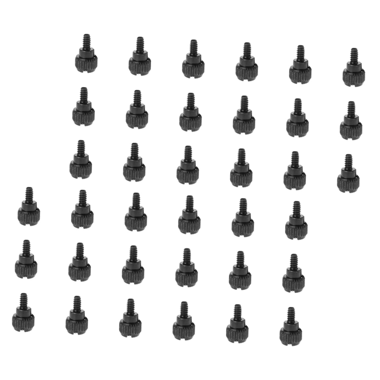 Jojofuny 100pcs Black Oxidation-Resistant Computer Case Thumbscrews - Chassis Screw Replacement Kit for PC Builds & Upgrades | Perfect for DIY Computer Assembly, Maintenance, and Hardware Repairs
