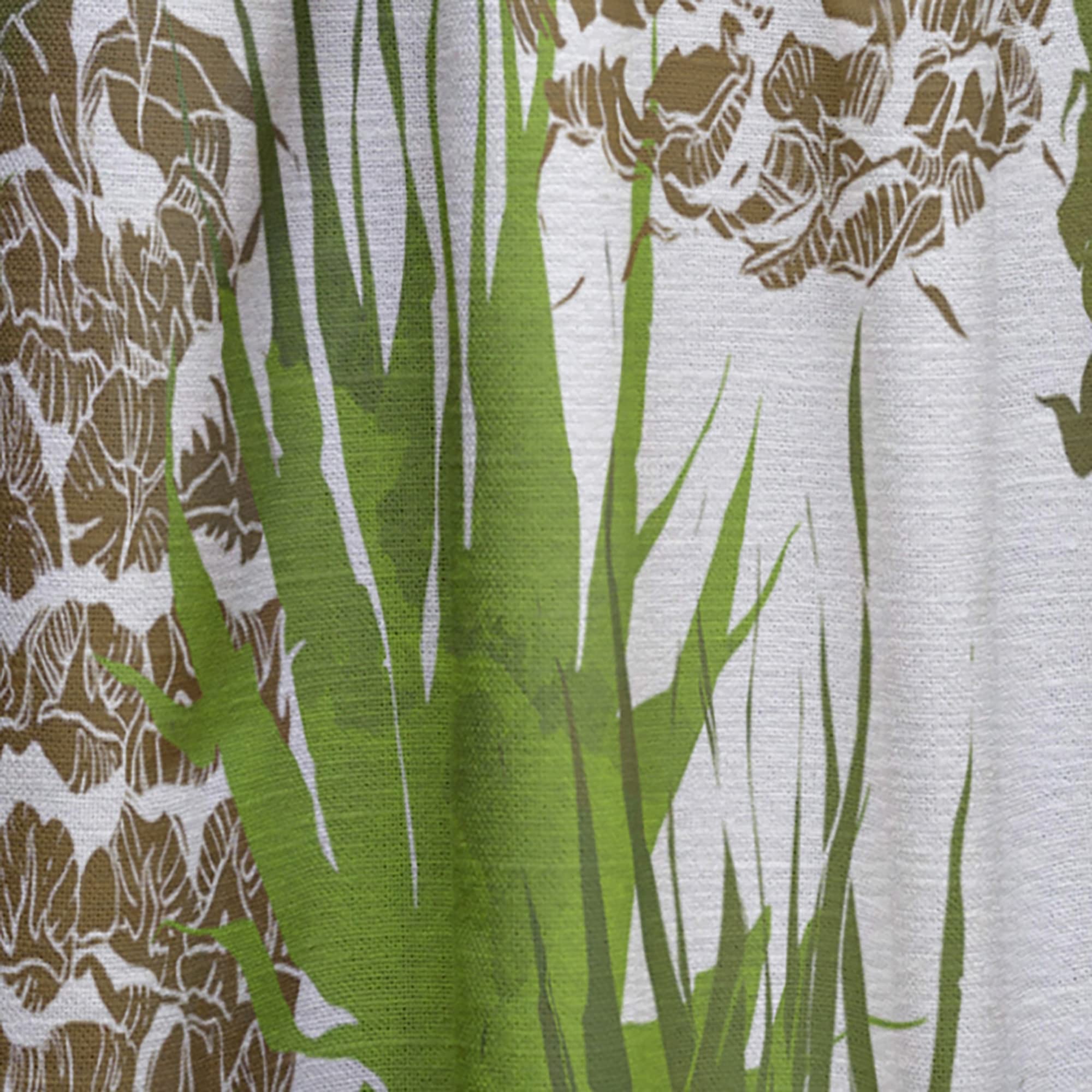DesignQ Thermal Insulated Curtains - Pineapple & Leaves Repeat Pattern - Single Panel 52x84 - Blackout Drapes for Bedroom & Living Room - Perfect for Home Decor & Sun Protection