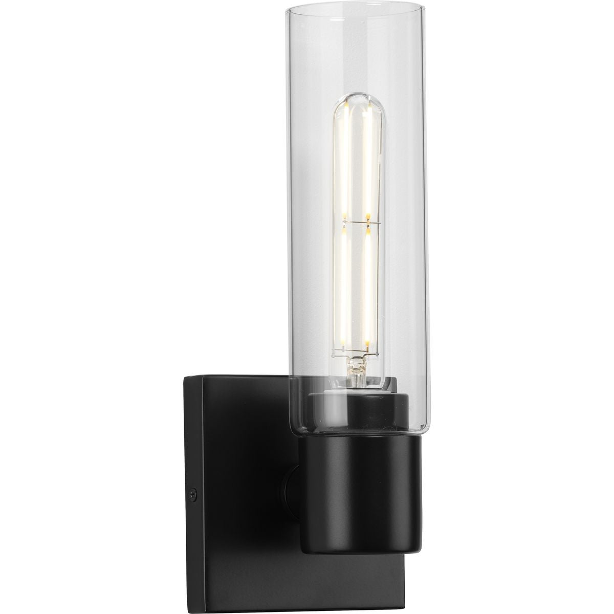 Clarion Collection Modern One Light Glass Bathroom Vanity Wall Sconce - Perfect for Bathroom, Powder Room, and Dressing Area Lighting