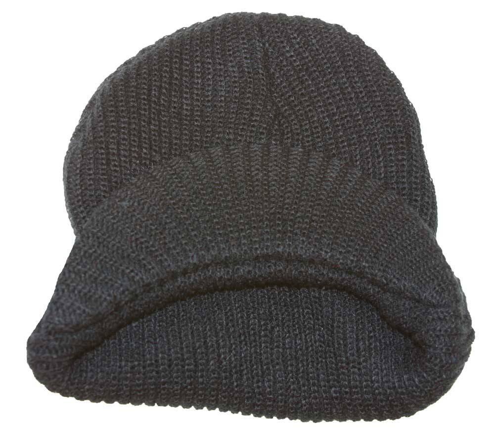 TOP HEADWEAR GI Ribbed Waffle Cuff Beanie Visor - Unisex Winter Hat with Thermal Lining for Men & Women - Perfect for Skiing, Snowboarding, and Outdoor Activities