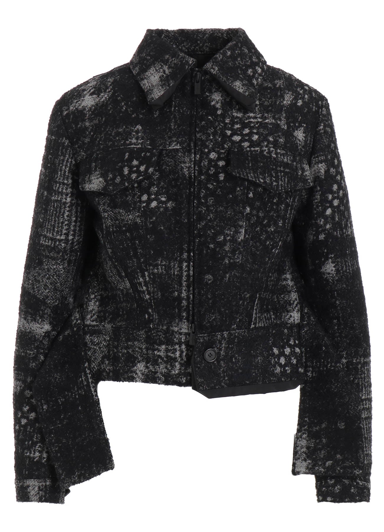 Check Jacquard Box Short Jacket for Women - Stylish Casual Outerwear for Fall & Winter | Perfect for Office, Date Night & Travel